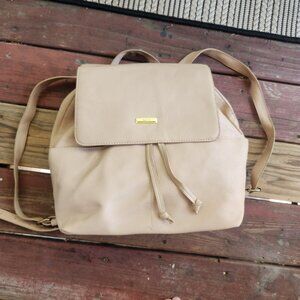 Kenneth Cole Tan Beige Backpack Purse